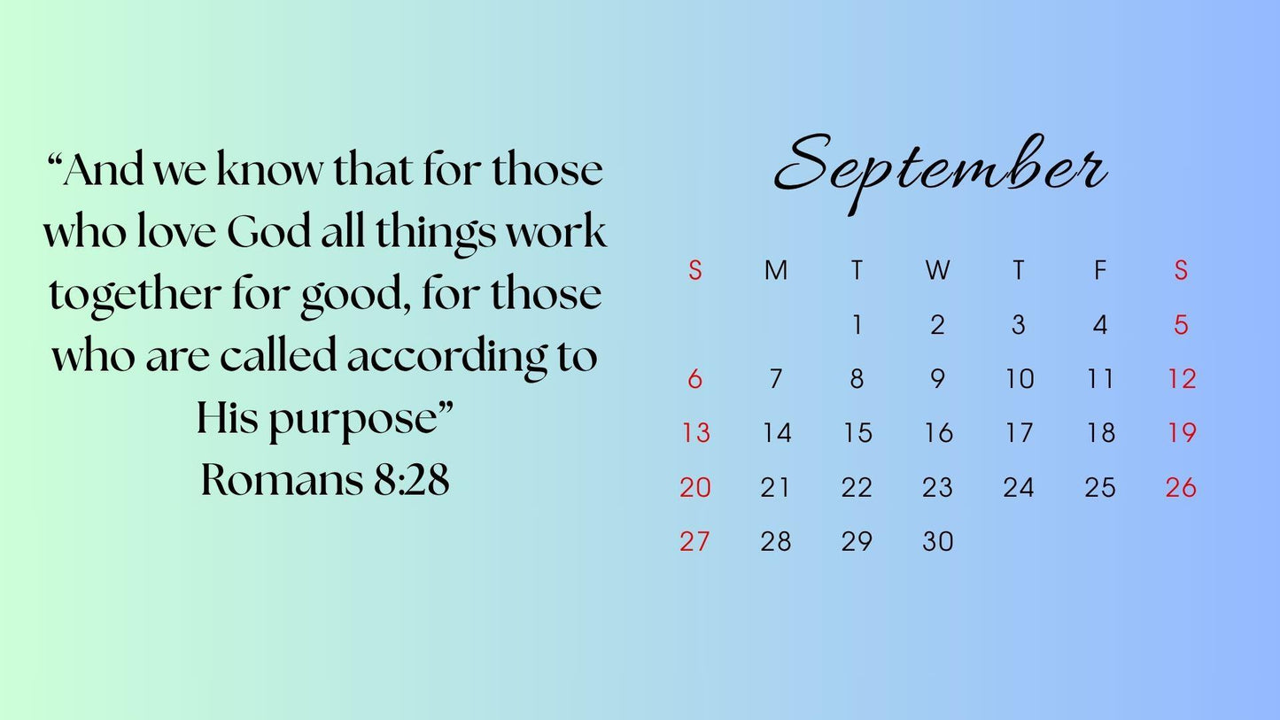 2026 Digital Calendar | Standing on His Promises