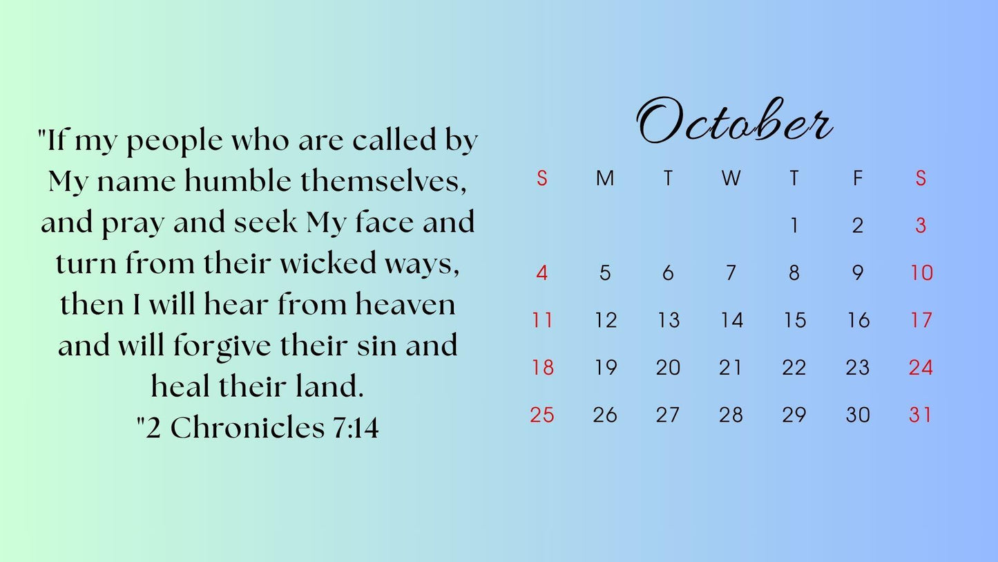 2026 Digital Calendar | Standing on His Promises