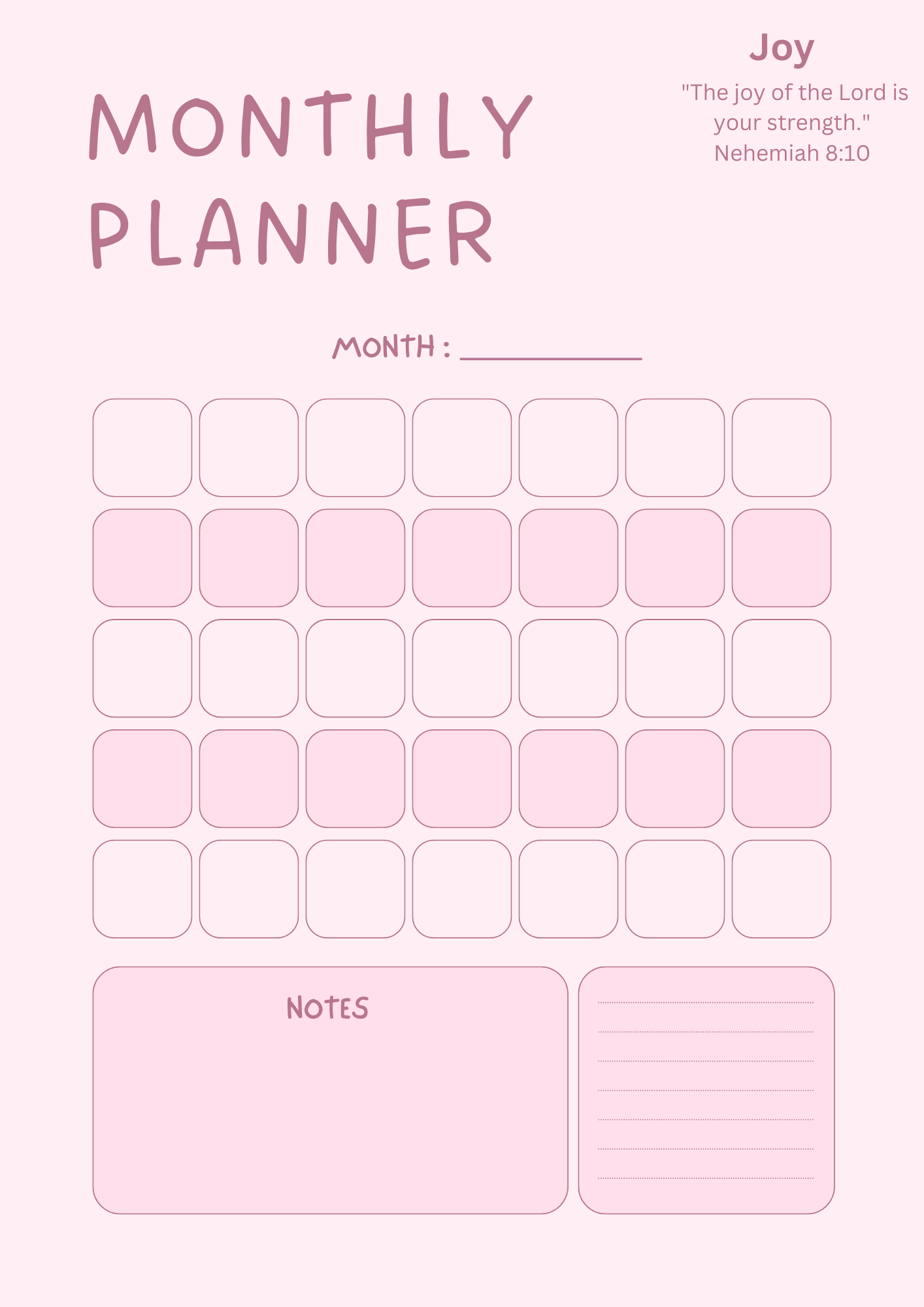 Digital Planner – Fruits of the Spirit Edition